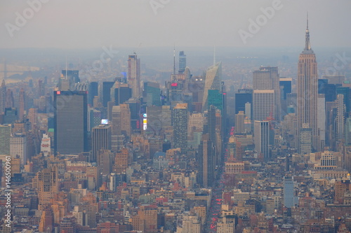 Obraz na płótnie View at Times Square at dawn w salonie
