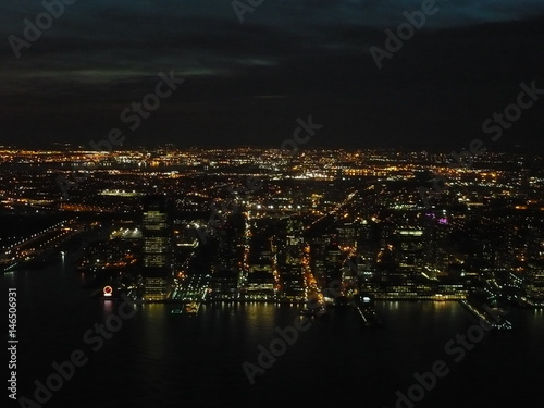 New York skyline at night