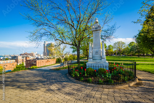 Monument at Federal Hill Park, in Baltimore, Maryland. photo