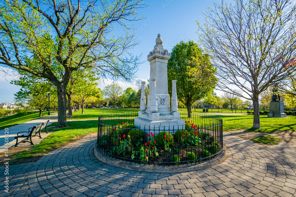 Monument at Federal Hill Park, in Baltimore, Maryland.