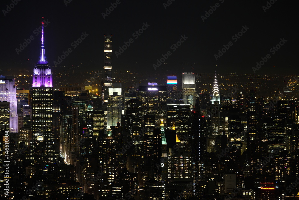 Fototapeta premium New York skyline at night