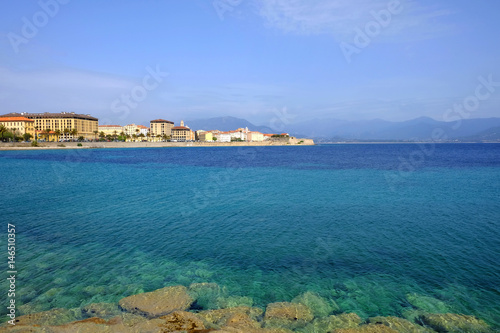 Fototapeta Naklejka Na Ścianę i Meble -  Ajaccio cityscape and view on the sea on the island Corsica, France.