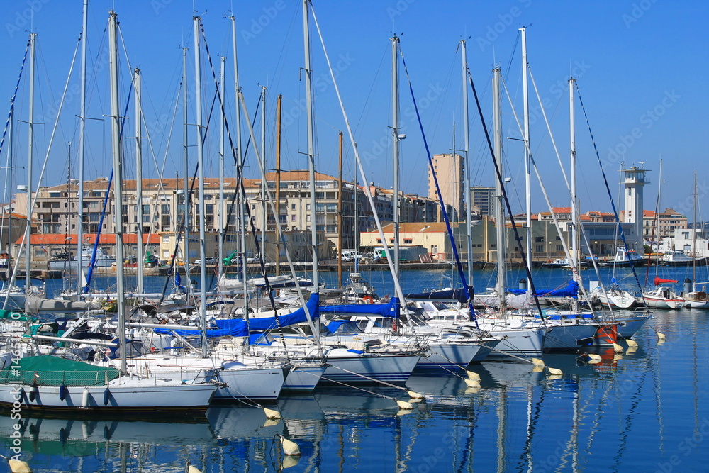 Port de Sète en Occitanie, France