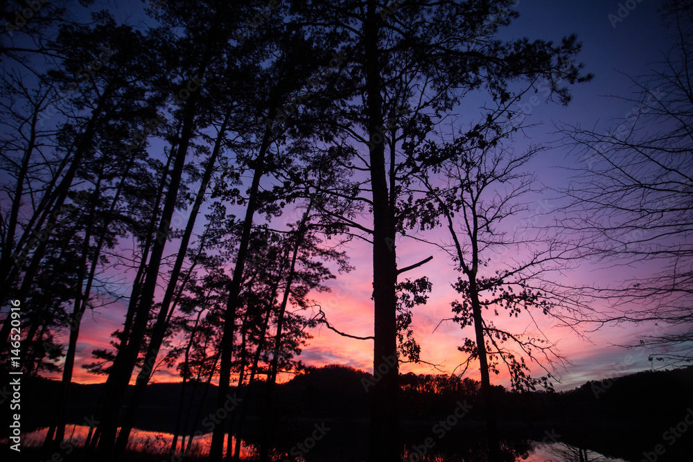 Sunset in the Oklahoma Mountains Sunset in the Oklahoma Mountains