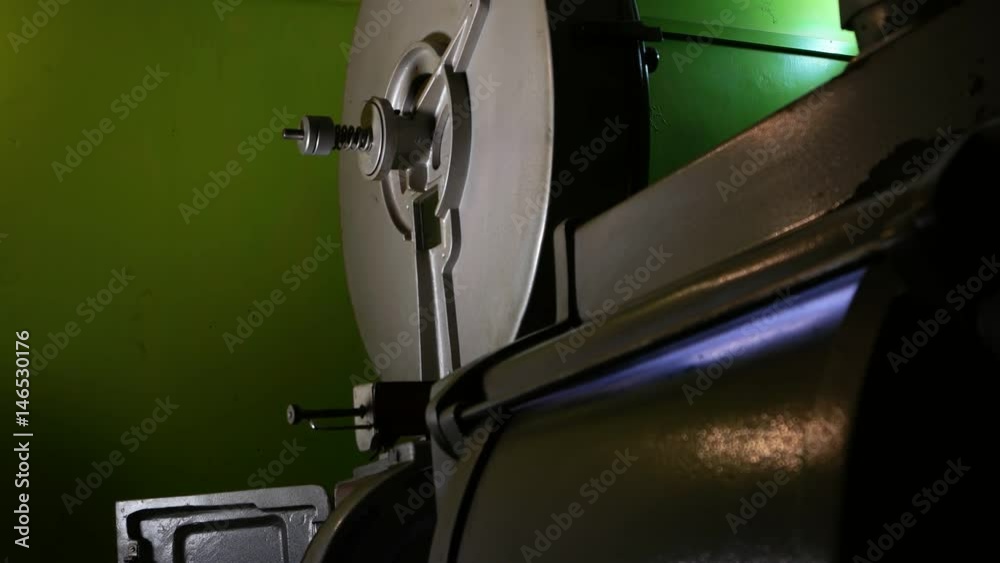 Close up of a classic old film projector in action
Close up of a classic old film projector in action