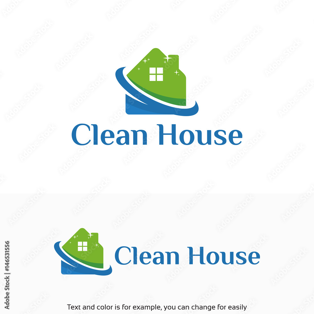 Clean House Logo designs template