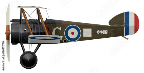 Sopwith Camel B6344 - Side Profile View