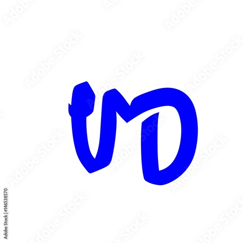 letter VMD blue color photo