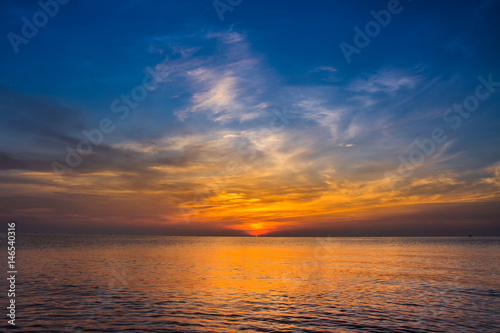 Fototapeta Naklejka Na Ścianę i Meble -  Sea and sky in Twilight time
