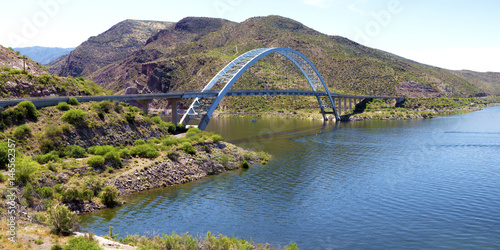 Roosevelt lake bridge, Arizona photo