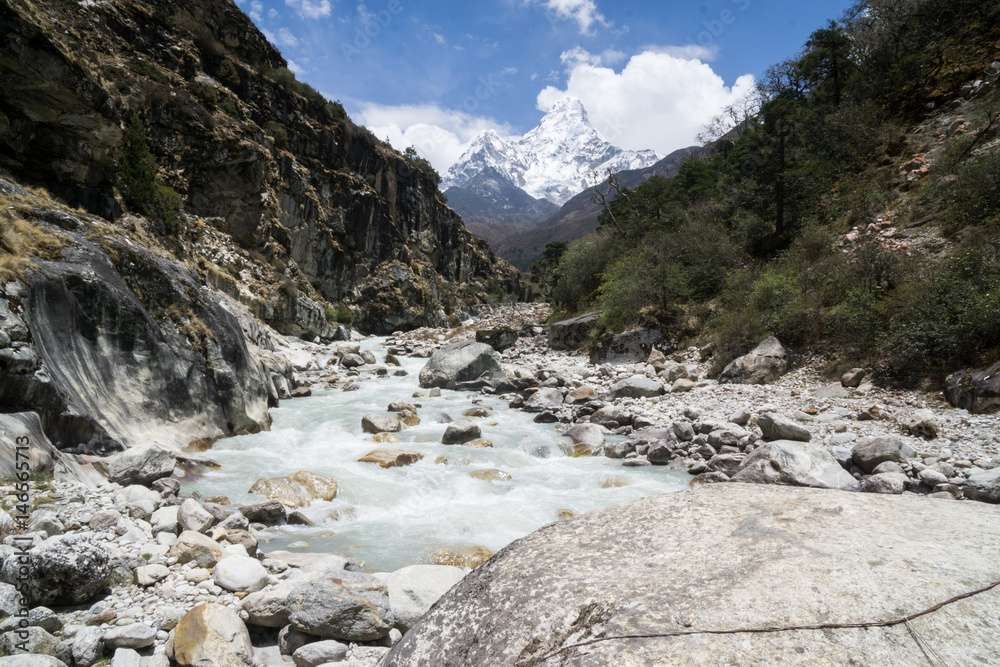 River in Annapurna national park River in Annapurna national park