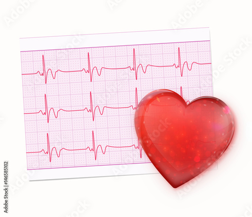 Electrocardiogram Record Paper