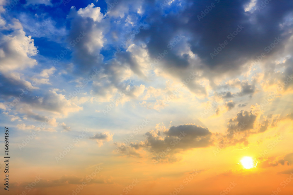 Obraz premium Beautiful sky atmosphere.