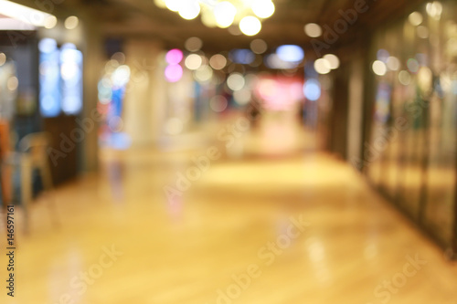 Blurred shopping mall or indistinct department store.