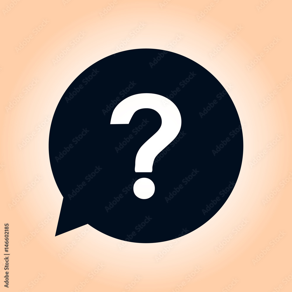Question mark sign icon. Help symbol. FAQ sign. Flat design style. Question mark sign icon. Help symbol. FAQ sign. Flat design style.