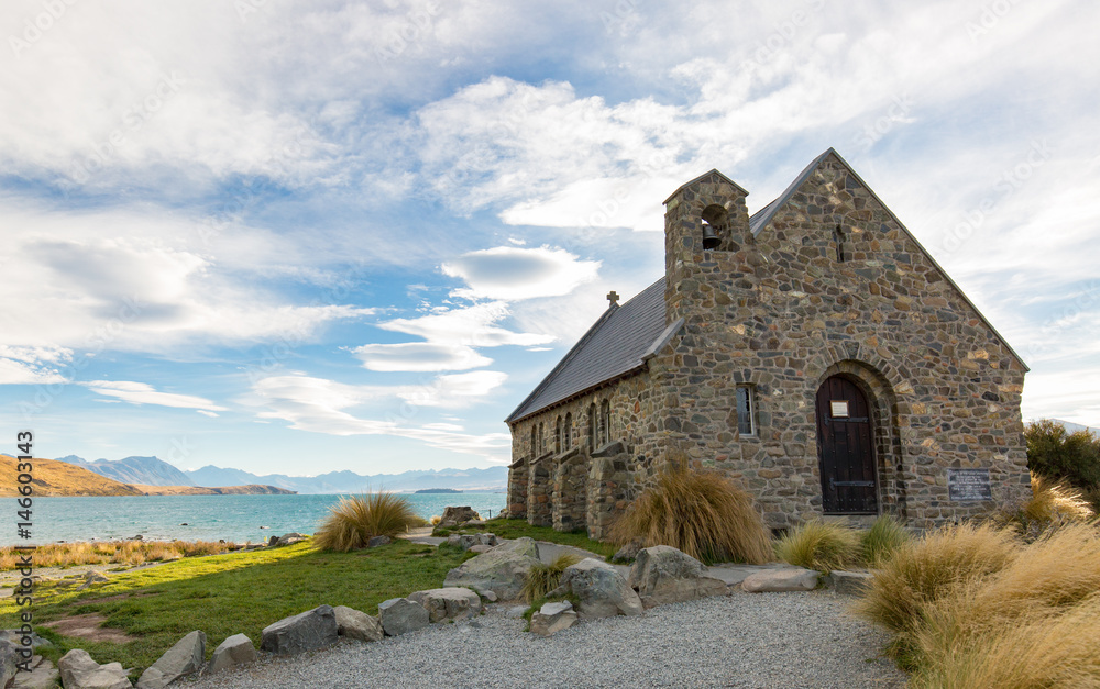 Church of the good old Shepherd am Lake Tekapo in Neuseeland