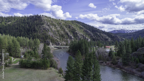 Drone View of Blackfoot River Montana