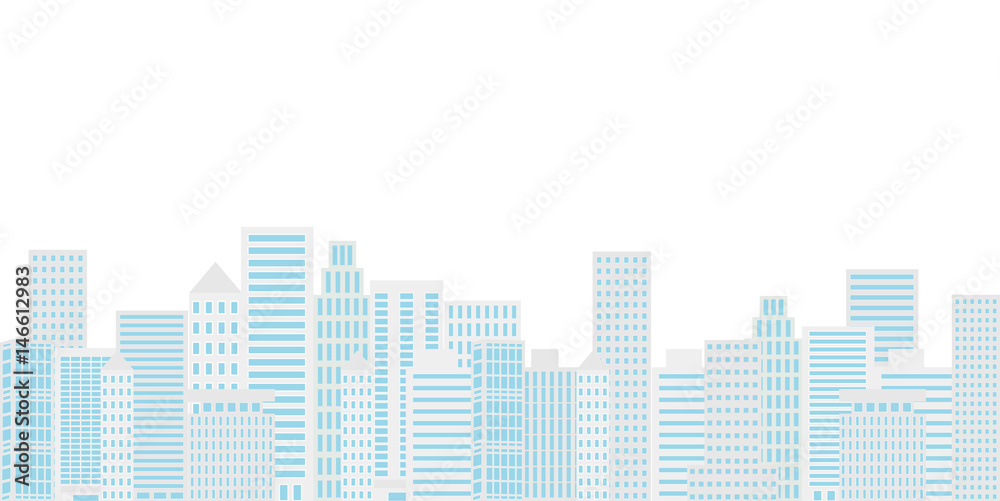 Obraz premium ビル 街並み 風景 背景