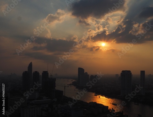 Chao Praya Sunset River View