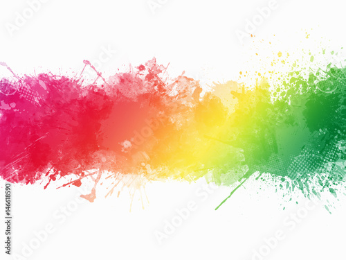 Multi-Color Paint Splatter Border/Background