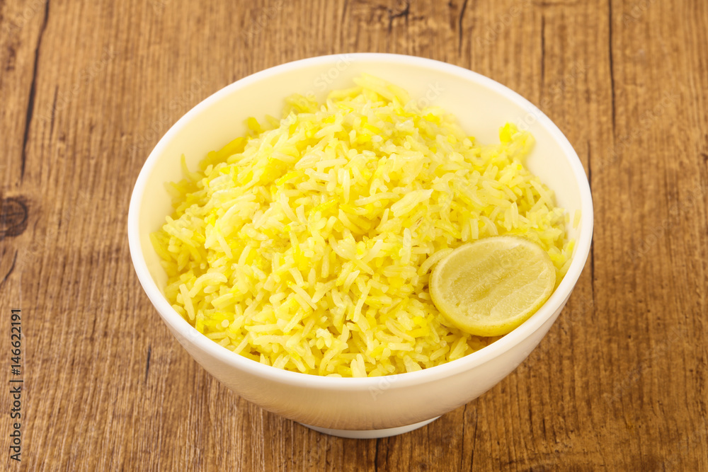 Yellow rice with lime Yellow rice with lime