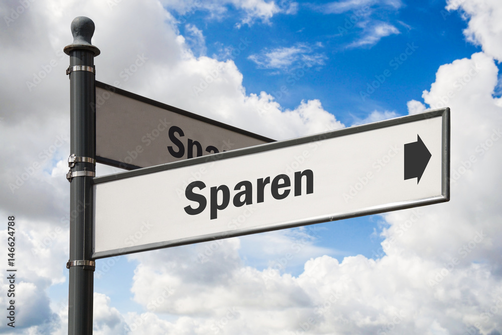 Fototapeta premium Schild 197 - Sparen