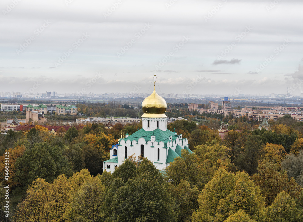 Feodorovsky sovereign's Cathedral in Pushkin