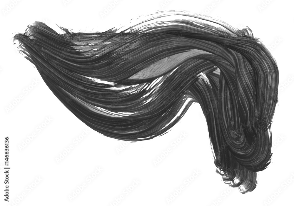 Brush stroke and texture. Smear brush on a white background. Brush stroke and texture. Smear brush on a white background.