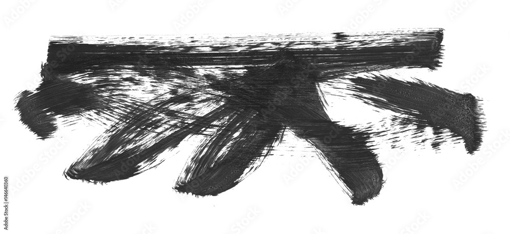 Brush stroke and texture. Smear brush on a white background. Brush stroke and texture. Smear brush on a white background.
