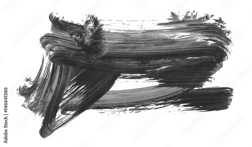 Brush stroke and texture. Smear brush on a white background. Brush stroke and texture. Smear brush on a white background.