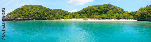 Panorama of island in the Mu Ko Ang Thong National Marine Park,Thailand