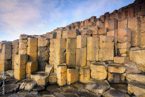 sundown at giants causeway, Northern Ireland