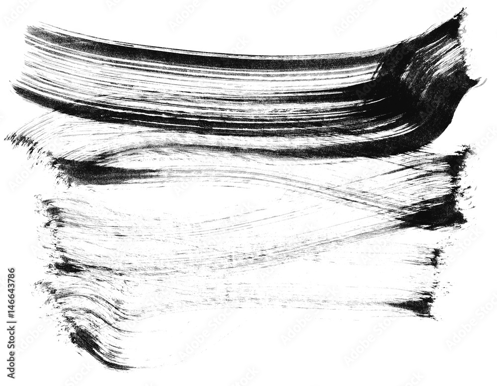 Brush stroke and texture. Smear brush on a white background. Brush stroke and texture. Smear brush on a white background.