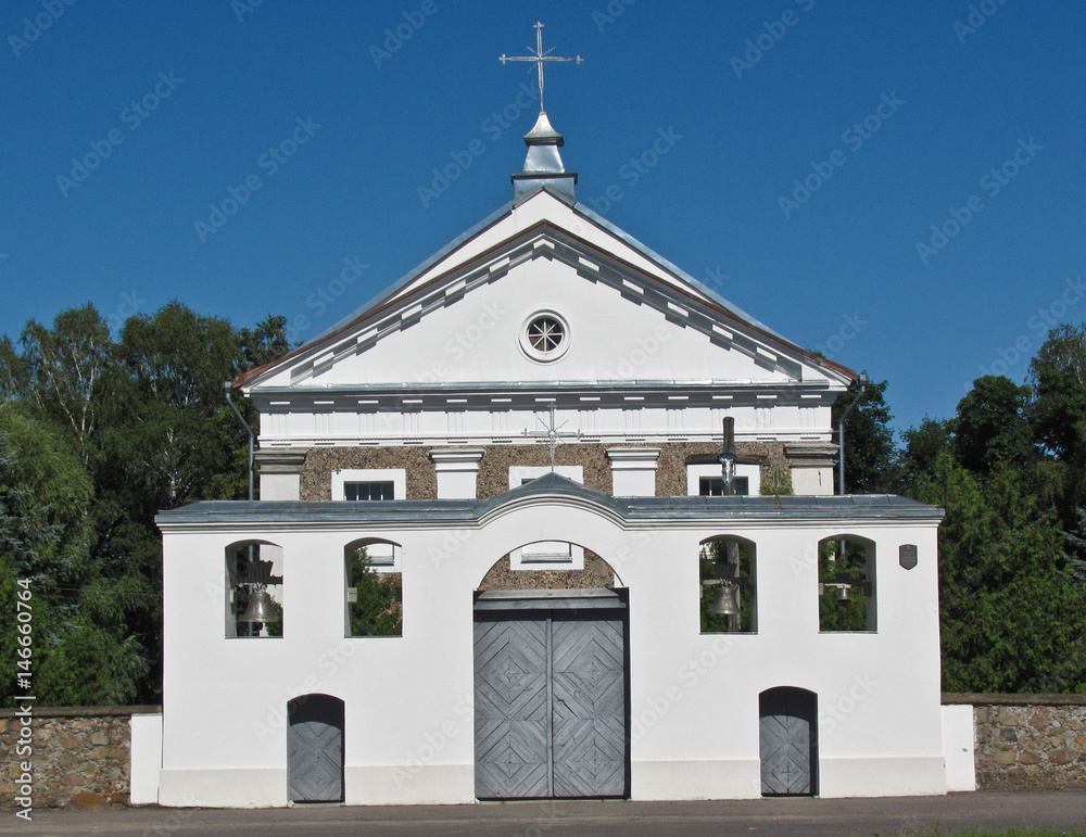 Facade of a small church