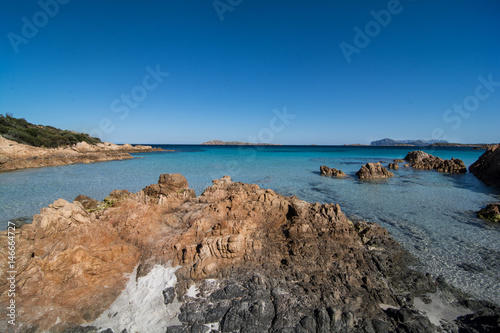 italy sardinia landscape prince bay in summer