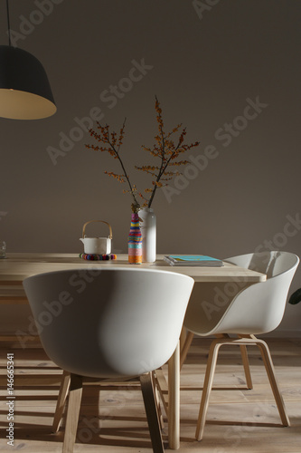 modern design table and chairs
