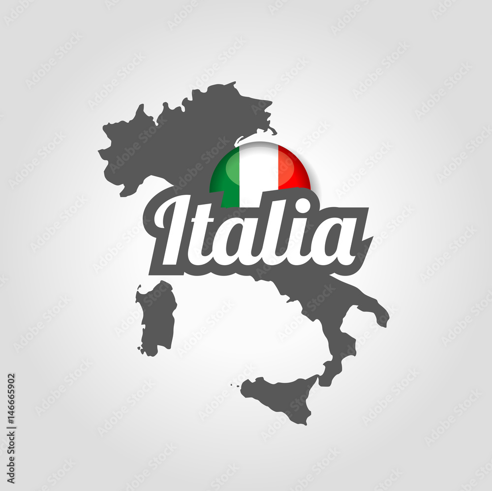 Obraz premium Italy Map