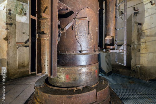 Understructure cannon of Fort Douaumont near Verdun, WW1 battlefield