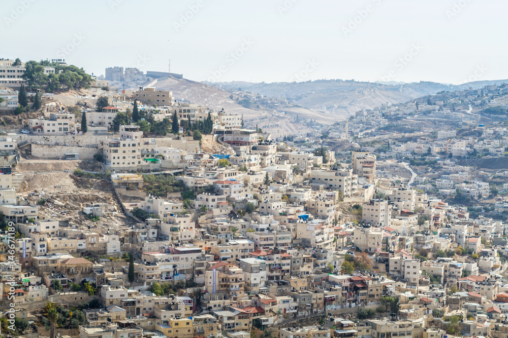 Village of Siloam in Jerusalem, Israel