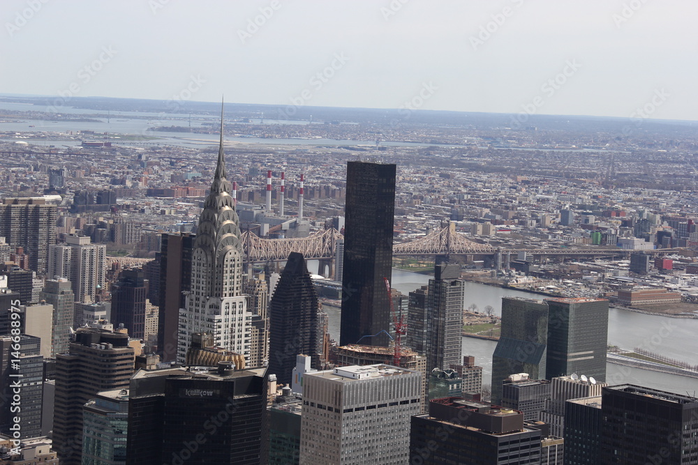 View at Chrysler Building from Empire State Building