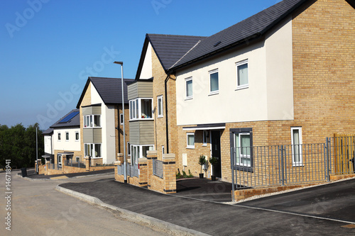 Houses on a Typical English Residential Estate