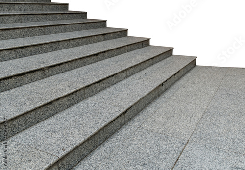 Gray granite staircase © santagig