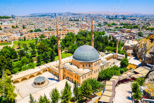 The skyline of Sanliurfa as viewed from the castle, Turkey