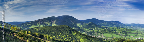 Panorama Beskydy mountains
