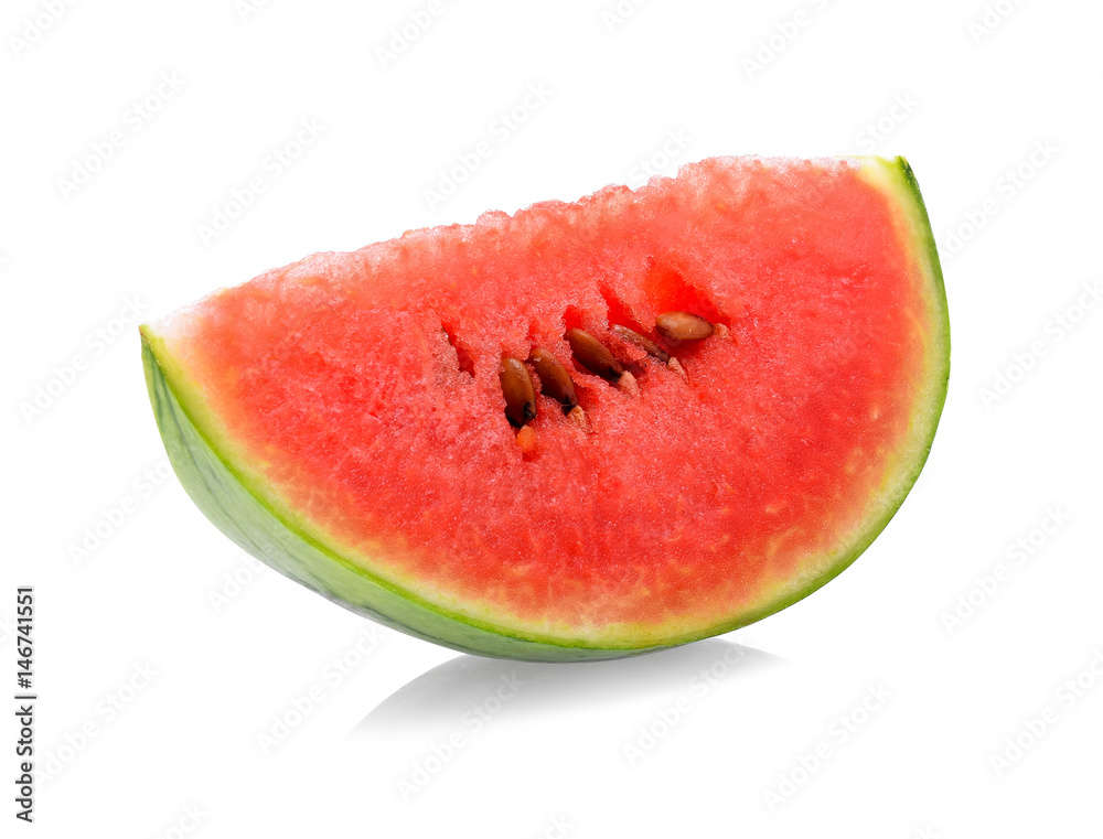 Slice of watermelon isolated on white background Slice of watermelon isolated on white background