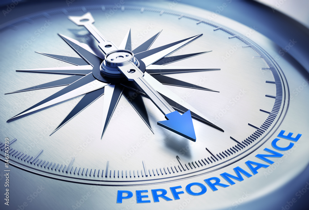 Kompass Silber Performance blau