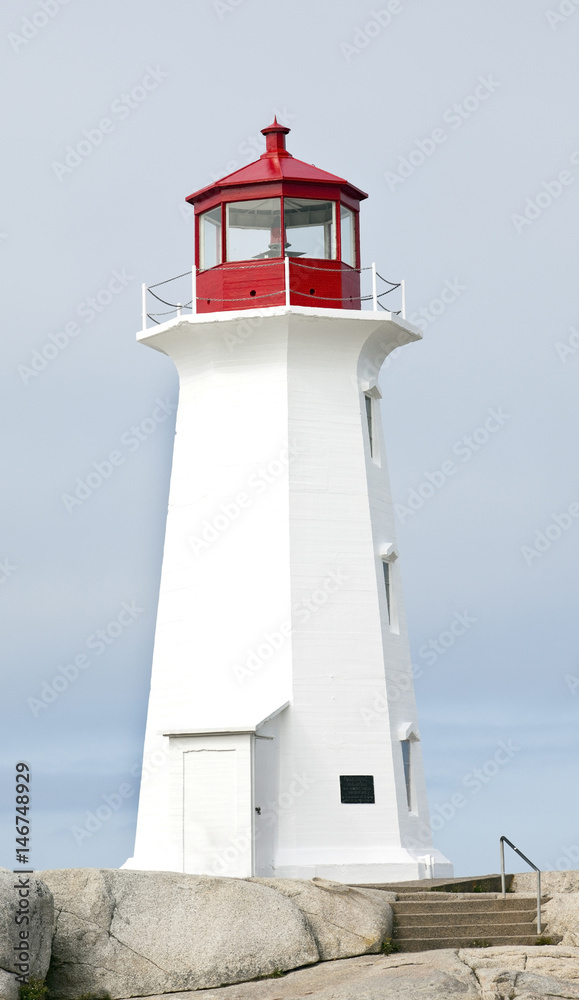 The lighthouse at Peggy's Cove, Nova Scotia, Canada.