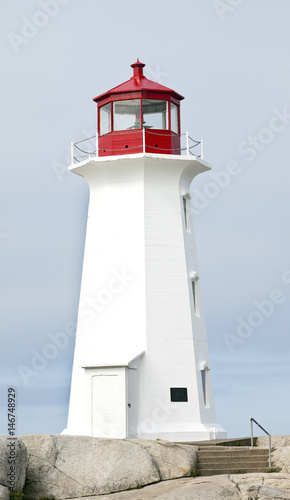 The lighthouse at Peggy's Cove, Nova Scotia, Canada.