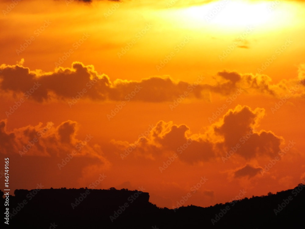 Fototapeta premium Dramatic stormy sky and clouds