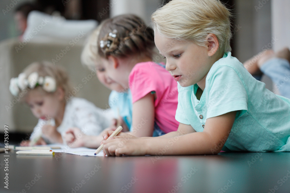 Children drawing